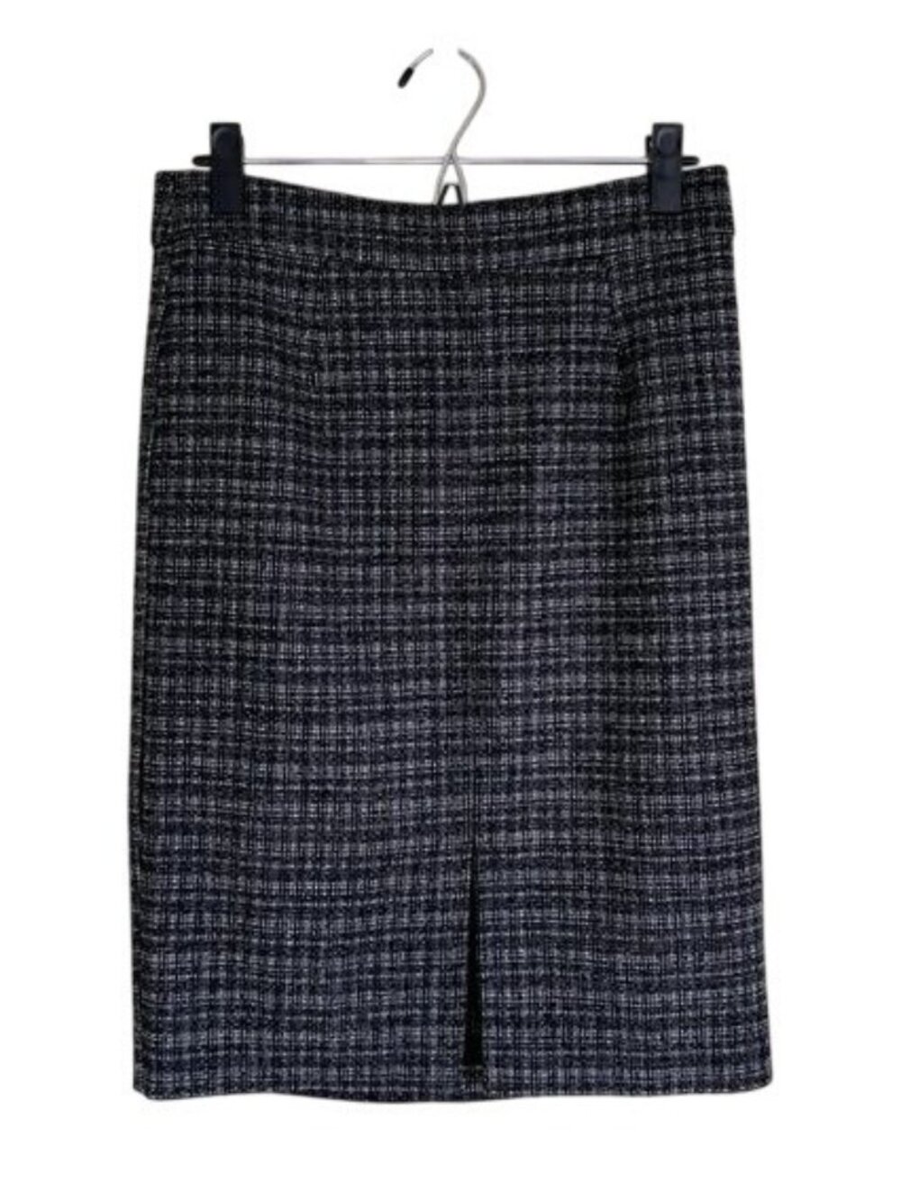 Trina Turk Black and White Striped Front Split Pencil Skirt - 6